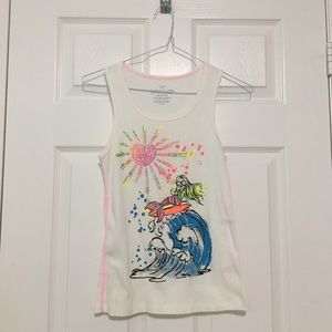 cute y2k bright & sparkly tank top with mermaid
